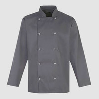 Зображення  Кітель чоловічий довгий рукав сірий р. XS Nibano 4103.GR-0, Розмір: XS, Цвет: сірий