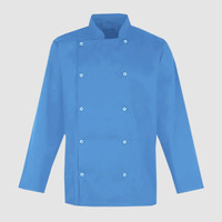 Зображення  Кітель чоловічий довгий рукав світло-синій р. L Nibano 4103.LB-3, Розмір: L, Цвет: світло синій