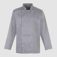 Зображення  Кітель чоловічий довгий рукав світло-сірий р. 3XL Nibano 4103.LG-6, Розмір: 3XL, Цвет: світло сірий