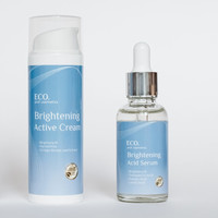 Зображення  Комплекс освітлюючий для обличчя Сироватка+Крем Eco.prof.cosmetics Brightening, 30+50 мл