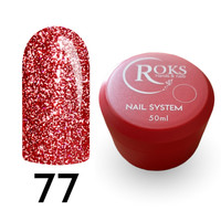 Зображення  Камуфлююча база для гель-лаку Roks Rubber Base French Flash №77, 50 мл, Об'єм (мл, г): 50, Колір: 077