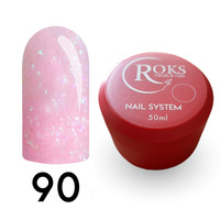 Зображення  Камуфлююча база для гель-лаку Roks Rubber Base French Potal №90, 50 мл, Об'єм (мл, г): 50, Колір: 090