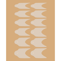 Зображення  Силіконові молди трафарети для френча на верхніх формах Kodi Square (12 шт/набір)