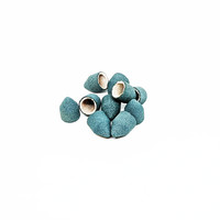 Изображение  Набор колпачков для педикюра Kodi диаметр 10 мм заостренный цилиндр 150 грит 10 шт/уп