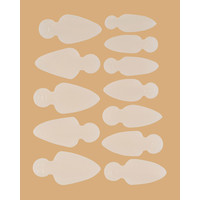 Зображення  Силіконові молди трафарети для френча на верхніх формах Kodi Mold Long Stiletto (12 шт/набір)