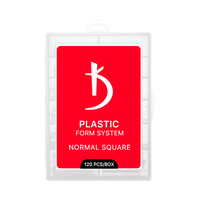 Изображение  Верхние пластиковые формы для моделирования ногтей Kodi Normal Square (120 шт./уп.)