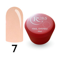 Изображение  Камуфлирующая база для гель-лака Roks Rubber Base French №07R, 30 мл, Объем (мл, г): 30, Цвет: 007R