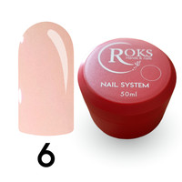 Зображення  Камуфлююча база для гель-лаку Roks Rubber Base French №06R, 50 мл, Об'єм (мл, г): 50, Колір: 006R