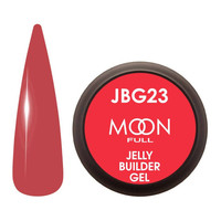 Зображення  Гель-желе для нарощування Moon Full Jelly Builder Gel №JBG23 насичений червоний, 30 мл, Об'єм (мл, г): 30, Колір: JBG23