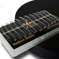 Зображення  Гелеві тіпси для швидкого нарощування Victoria Avdeeva Medium Stiletto Середній стилет, 240 шт