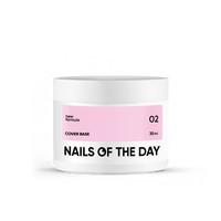 Зображення  Nails of the Day Cover Base New Formula 02 - рожево-нюдова камуфлююча база для нігтів, 30 мл, Об'єм (мл, г): 30, Колір: 02