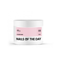 Зображення  Nails of the Day Cover Base New Formula 05 - холодно-карамельна камуфлююча база для нігтів, 30 мл, Об'єм (мл, г): 30, Колір: 05