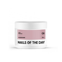 Зображення  Nails of the Day Cover base New Formula 08 - капучіно база для нігтів, що камуфлює, 30 мл, Об'єм (мл, г): 30, Колір: 08