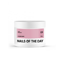 Зображення  Nails of the Day Cover Base New Formula 09 - нюдова камуфлююча база для нігтів, 30 мл, Об'єм (мл, г): 30, Колір: 09