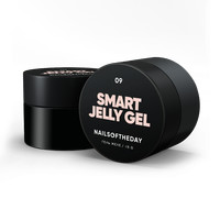 Зображення  Nails of the Day Smart Jelly gel 09 - молочно-бежевий будівельний гель желе для нігтів, 15 г, Об'єм (мл, г): 15, Колір: 09