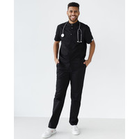 Зображення  Медичний костюм чоловічий Бостон чорний р. 60, "БІЛИЙ ХАЛАТ" 485-321-679, Розмір: 60, Цвет: чорний