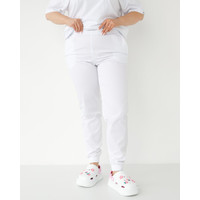 Зображення  Медичні штани жіночі джоггери білі +SIZE р. 60, "БІЛИЙ ХАЛАТ" 484-324-758, Розмір: 60, Цвет: білий