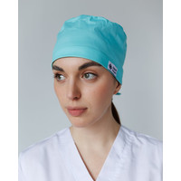 Зображення  Медична класична шапочка на зав'язках м'ятна, "БІЛИЙ ХАЛАТ" 483-332-704, Цвет: м'ятний