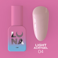 Зображення  Рідкий гель моделюючий для нігтів LUNAMoon Light Acrygel №4, 13 мл, Об'єм (мл, г): 13, Колір: 04