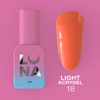 Зображення  Рідкий гель моделюючий для нігтів LUNAMoon Light Acrygel №18, 13 мл, Об'єм (мл, г): 13, Колір: 18