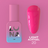 Зображення  Рідкий гель моделюючий для нігтів LUNAMoon Light Acrygel №20, 13 мл, Об'єм (мл, г): 13, Колір: 20