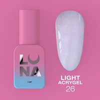 Зображення  Рідкий гель моделюючий для нігтів LUNAMoon Light Acrygel №26, 13 мл, Об'єм (мл, г): 13, Колір: 26