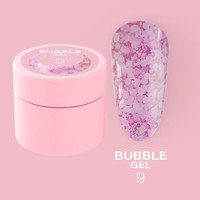 Изображение  Гель с блестками для ногтей LUNAMoon Bubble Gel №9, 5 мл, Объем (мл, г): 5, Цвет: 09