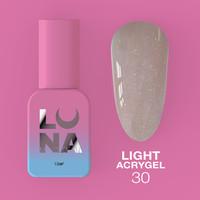 Зображення  Рідкий гель моделюючий для нігтів LUNAMoon Light Acrygel №30, 13 мл, Об'єм (мл, г): 13, Колір: 30