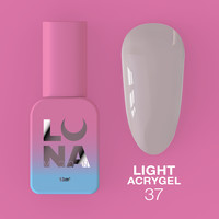 Зображення  Рідкий гель моделюючий для нігтів LUNAMoon Light Acrygel №37, 13 мл, Об'єм (мл, г): 13, Колір: 37