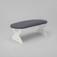 Зображення  Підставка під руки ÜLKA з металевими ніжками світло-сіра