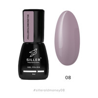 Зображення  Гель-лак для нігтів Siller Old Money №08, 8 мл, Об'єм (мл, г): 8, Колір: 08