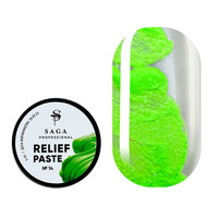 Изображение  Рельефная паста Saga Relief past №14 салатовый, 5 мл, Объем (мл, г): 5, Цвет: 14