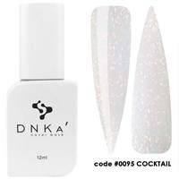 Зображення  Камуфлююча база для гель-лаку DNKa Cover Base №0095 Cocktail, 12 мл, Об'єм (мл, г): 12, Колір: 0095