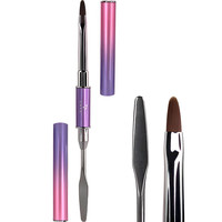 Изображение  Кисть для полигеля со шпателем DNKa Polygel Brush №0004