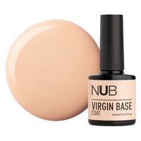 Зображення  База камуфлююча каучукова для гель-лаку NUB Virgin Base Coat №10, 8 мл, Об'єм (мл, г): 8, Колір: 10