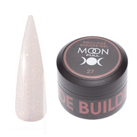 Изображение  Гель для наращивания ногтей Moon Full Brocade Builder Gel №27 з поталлю, 30 мл, Объем (мл, г): 30, Цвет: 27