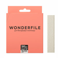 Зображення  Файл-смужка на піні Wonderfile in white (105х18 мм 180 грит 50 шт) - для пилки 160х18 мм