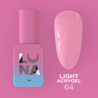 Зображення  Рідкий гель моделюючий для нігтів LUNAMoon Light Acrygel №64, 13 мл, Об'єм (мл, г): 13, Колір: 64
