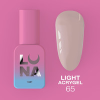 Зображення  Рідкий гель моделюючий для нігтів LUNAMoon Light Acrygel №65, 13 мл, Об'єм (мл, г): 13, Колір: 65