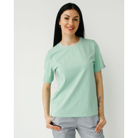 Зображення  Медична базова футболка жіноча ментол р. L, "БІЛИЙ ХАЛАТ" 498-441-924, Розмір: L, Цвет: ментол