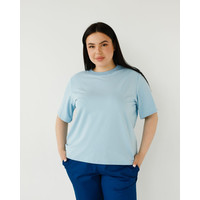 Зображення  Медична базова футболка жіноча блакитна р. S, "БІЛИЙ ХАЛАТ" 498-333-924, Розмір: S, Цвет: блакитний
