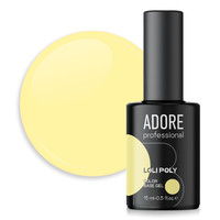 Изображение  Полибаза для ногтей Adore Professional Loli Poly Base №08 светло-желтая, с кисточкой, 15 мл, Объем (мл, г): 15, Цвет: 08