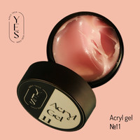 Изображение  Гель для наращивания ногтей YES Acrylgel №11, 15 мл , Объем (мл, г): 15, Цвет: 11