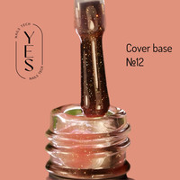 Зображення  База для гель-лаку YES Cover Base №12, 15 мл, Об'єм (мл, г): 15, Колір: 12