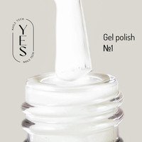 Зображення  Гель-лак для нігтів YES Gel polish №001, 6 мл, Об'єм (мл, г): 6, Колір: 001