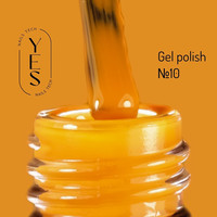 Зображення  Гель-лак для нігтів YES Gel polish №010, 6 мл, Об'єм (мл, г): 6, Колір: 010