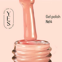Зображення  Гель-лак для нігтів YES Gel polish №014, 6 мл, Об'єм (мл, г): 6, Колір: 014