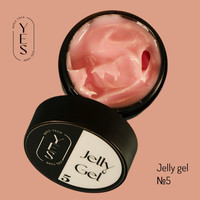Изображение  Гель для наращивания ногтей YES Jelly Gel №05, 15 мл, Объем (мл, г): 15, Цвет: 05