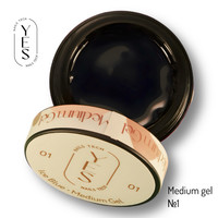 Изображение  Гель для наращивания ногтей YES Medium Gel №01, 50 мл, Объем (мл, г): 50, Цвет: 01