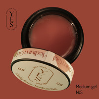 Изображение  Гель для наращивания ногтей YES Medium Gel №05, 30 мл, Объем (мл, г): 30, Цвет: 05